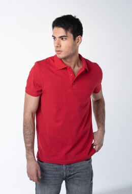 Красная рубашка ПОЛО мужская